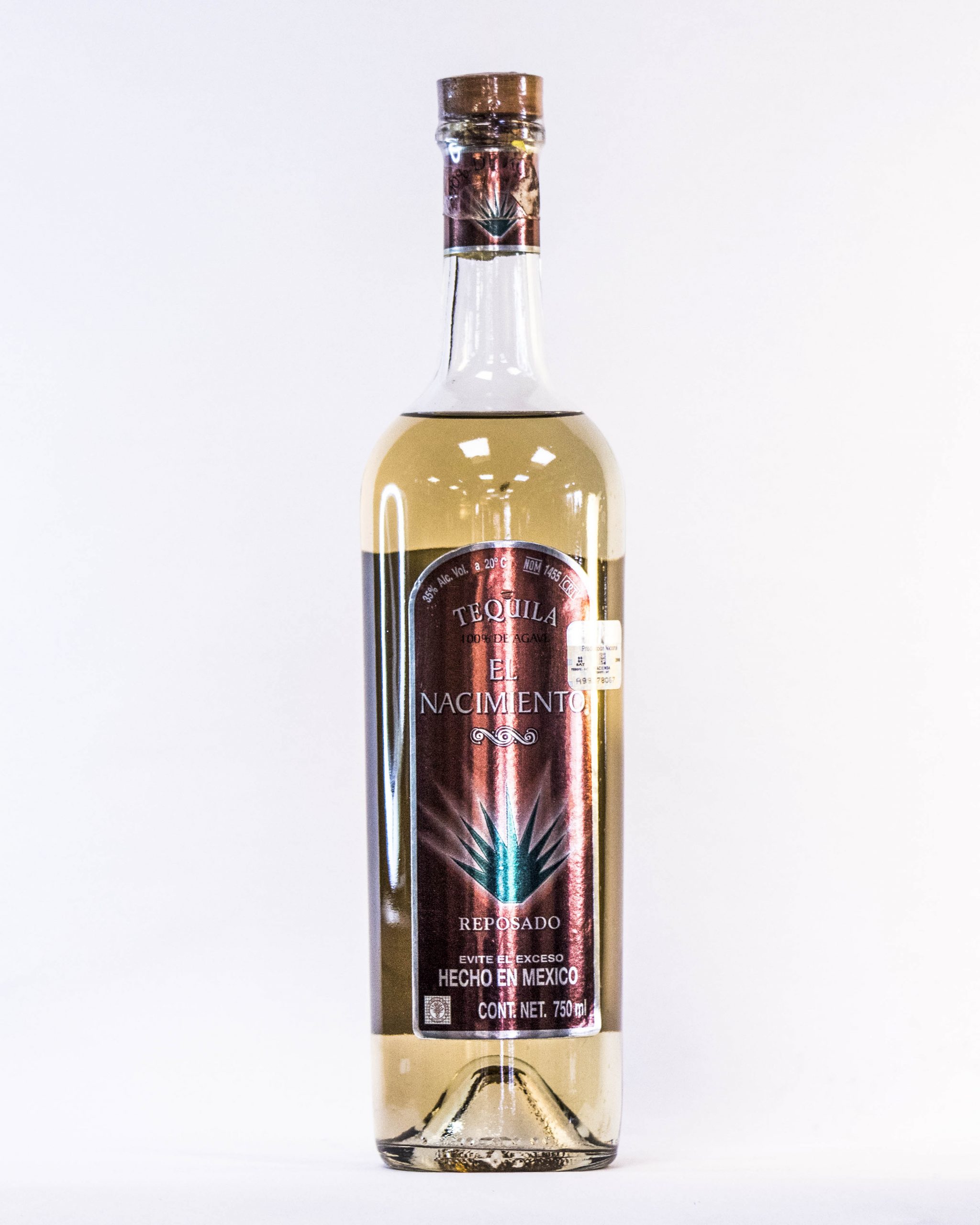 TEQUILA EL NACIMIENTO REPOSADO 750 ML
