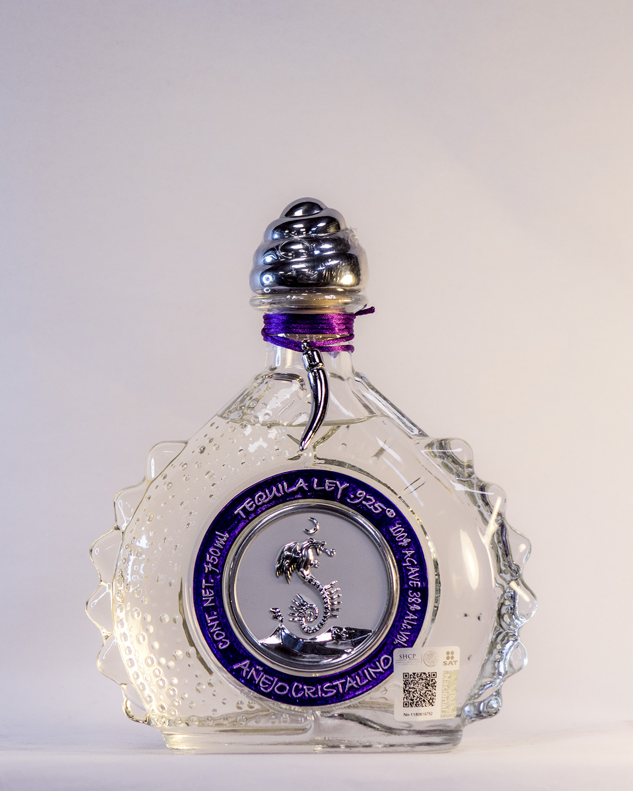 TEQUILA LEY .925 AÑEJO CRISTALINO 750 ML Nuestros Dulces Los Más